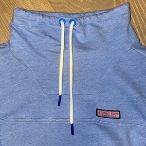 Blue Vineyard Vines Pullover with Mock Neck